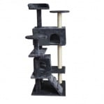 Malatec, драскало за коте, 120см, сиво и бяло