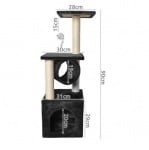 Malatec, драскало за коте, 90см, черно