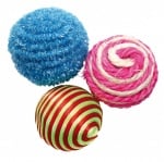 Pet Nova, играчка за коте - Комплект от 3 топки - 4 см