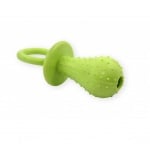 Pet Nova, играчка за куче - гумен биберон, 14см, жълт, аромат на мента