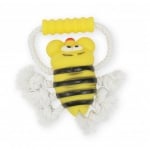 Pet Nova, играчка за куче - Пчела на въже с дръжка, 26см