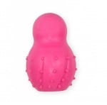 Pet Nova, играчка за куче -  Скачаща топка със звънец 9,5см, розова, с телешки аромат