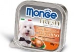 MONGE FRESH - Пастет с парченца месо  100гр. различни вкусове