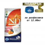 N&D ADULT MED&MAXI PUMPKIN 12KG-пълноценна храна за0 кучета от средни и големи породи с тиква с агнешко и боровинки
