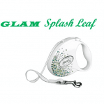 Автоматичен повод flexi GLAM с брилянти CRYSTALIZED™Swarovski 3м лента до 12кг - различни цветове