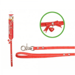 Повод + Нашийник за куче Ягодка