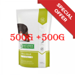 nature's protection Mini Adult - пълноценна храна за оптимална поддръжка при израстналите кучета от малките породи - 500гр +500гр