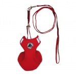 Комплект от повод и нагръдник Croci, Hiking, червен