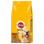 Храна за кучета Pedigree Adult с пиле и зеленчуци за пораснали кучета - три разфасовки