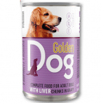 Храна за кучета месо в сос Golden Dog, 1240 гр, различни вкусове