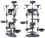 Malatec, драскало за коте, 200см, сиво и бяло