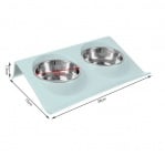 Iso Trade, Двойна купа със стойка за кучета, синя