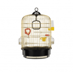 CAGE REGINA BRASS -КЛЕТКА ЗА ПТИЦИ ЗЛАТНА/32.5;H48.5СМ/
