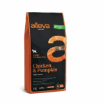 Пълноценна храна за подрастващи кучета от средни породи Alleva® Natural, с пиле и тиква, 2.00кг