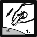 Пластмасова щипка за кърлежи тип Кози крак