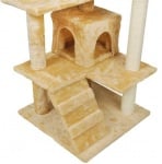 Malatec, драскало за коте, 120см, бежово и бяло