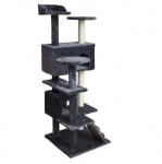 Malatec, драскало за коте, 120см, сиво и бяло