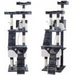 Malatec, драскало за коте, 170см, сиво и бяло