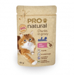 Пауч за коте Pro Natural 85гр - два вкуса