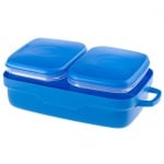 Пластмасов комплект за храна и вода на домашни любимци по време на разходка и пътуване