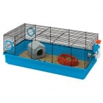 CAGE KORA BLACK-КЛЕТКА ЗА МИНИ ХАМСТЕРИ И ЯПАНСКИ МИШКИ ОБОРУДВАНА 58Х31Х20 СМ