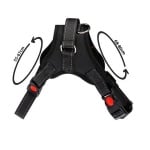 Iso Trade, нагръдник за куче, черен, до 40кг
