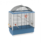 КЛЕТКА ЗА ПТИЦИ 59Х33Х75СМ - подходяща за канари и малки екзотични птици, оборудвана