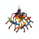 Играчка за папагал под формата на паяк - 12x30см.