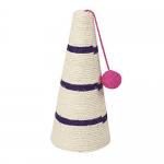 Драскалo с топка за коте с форма на конус  - 17.5 х 40 см