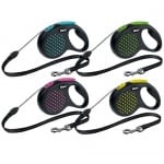 "Flexi Dots" - Автоматичен повод с въже, 3 размера, различни цветове