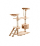 Драскало за коте с къща, хамак, стълба и стойка