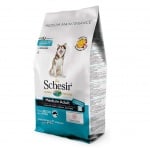 Храна за кучета от средни породи Schesir Adult, с риба, две разфасовки
