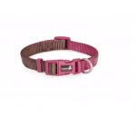 Нашийник за куче DOUBLEPREMIUM BROWN/CYCLAM, различни размери