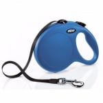 Автоматичен повод за кучета Flexi Classic - лента 5 метра до 50кг СИН