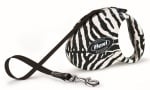 Автоматичен повод Fashion Ladies - зебра в бяло от flexi, Германия