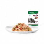 Equilibre § Instinct, пауч за кастрирана котка с телешко, боб и домати, 85 гр