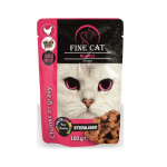 Fine Cat, пауч за кастрирана котка с пиле, Grain free, 100 гр