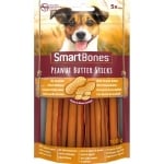 Лакомства за куче Smartbones, стикс, фъстъчено масло, 100гр