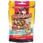 Flamingo Chick'n snack - меки кубчета от пиле и морска треска, 85гр 