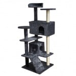 Malatec, драскало за коте, 120см, сиво и бяло