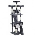 Malatec, драскало за коте, 170см, сиво и бяло