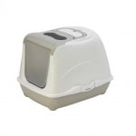 Moderna FLIP, Закрита котешка тоалетна, сива, 39 x 50 x 37 cm