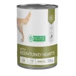 Natures Protection, Храна за кучета, С говеждо и пуешки сърца, 800гр