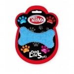 Pet Nova, дентална играчка за куче - назъбена кост, 10,5см, синя, с телешки аромат