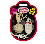 Pet Nova, играчка за коте - Комплект мишка 7х3см и топка 4см