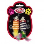 Pet Nova, играчка за коте - Комплект мишки, 7x3cm