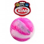 Pet Nova, Играчка за куче - Гумена многоцветна топка 8см, с аромат на ванилия, плаваща
