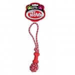 Pet Nova, Играчка за куче -Кост на въже,  40см, червена, аромат на мента