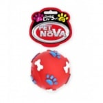 Pet Nova, играчка за куче - топка на лапи, 6см, червена