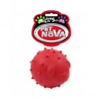 Pet Nova, играчка за куче - топка за лакомства, 6,5 см, червена, аромат на мента